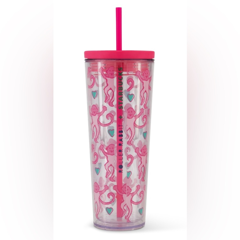 Pink Roller Rabbit Starbucks Tumbler with Straw- Limited Release